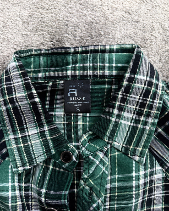RUSS K "EMERALD CHECK" FLANNEL (S-M)