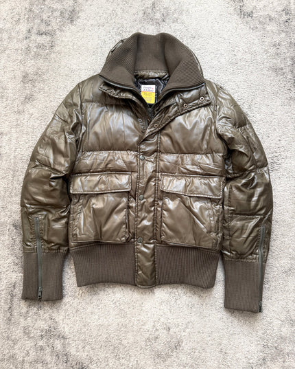 PURPLE YELLOW "ARCHIVE SHELL" PUFFER