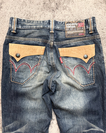 EDWIN "CRACKED SUN-BURST" DENIM