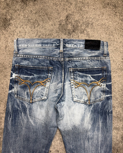 JACKROSE "WHITE NOISE FADE" DENIM