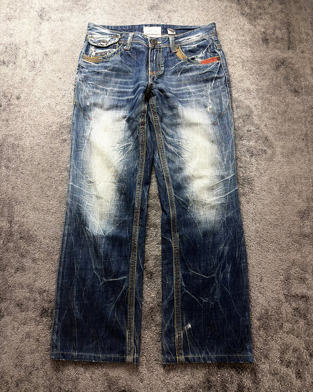 LOLITA "NEON WHISKER FLARE" DENIM