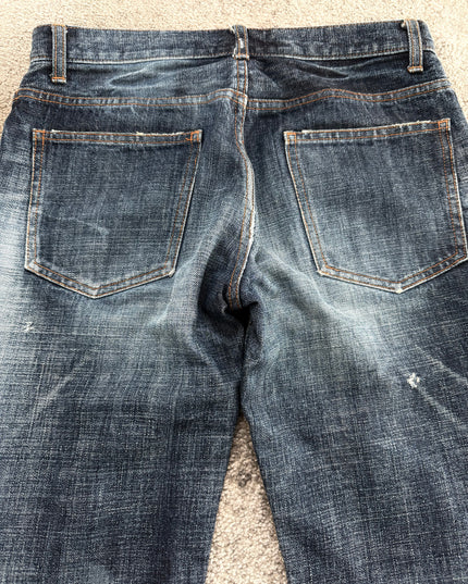LOUNGE LIZARD "FADED SHADOW SLIM" DENIM