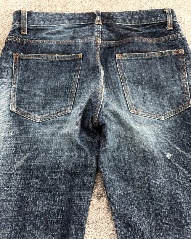 LOUNGE LIZARD "FADED SHADOW SLIM" DENIM