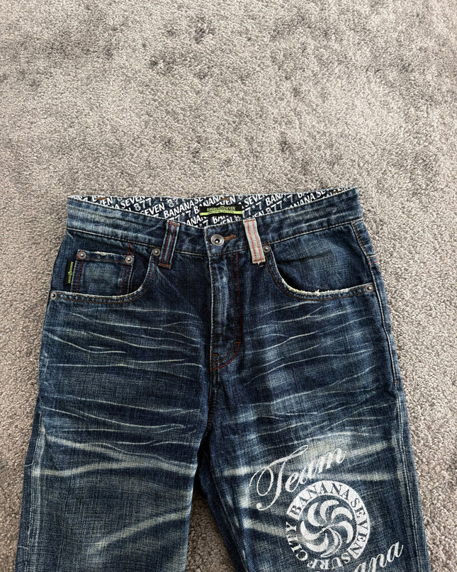BANANA SEVEN "SCRIPT FADE" DENIM (S)