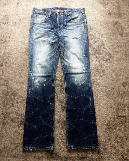 BLUE WAY "ASH FADE" DENIM