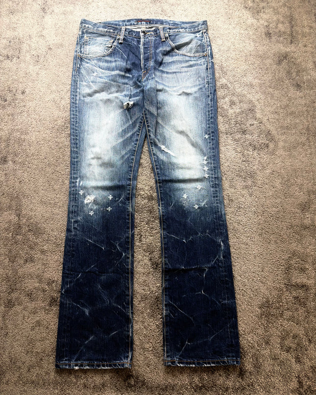 BLUE WAY "ASH FADE" DENIM