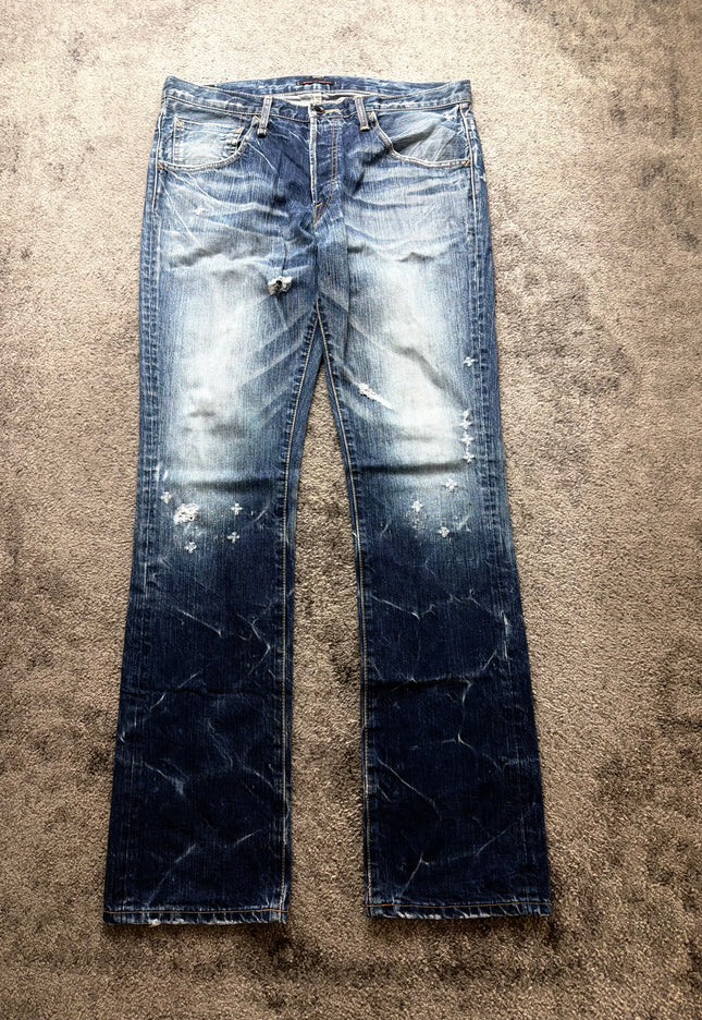 BLUE WAY "ASH FADE" DENIM