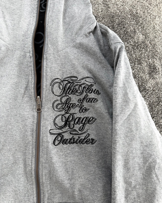 OUTSIDER "SHADOW MINIMAL" ZIP HOODIE (M)