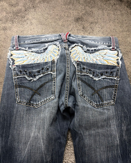 ANTI-LABEL "SHADOW WHISKER" DENIM