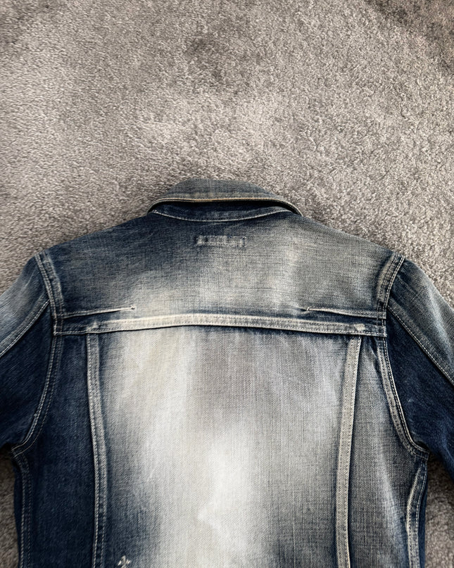 FUGA "ASH FADE RIDER" DENIM JACKET (S)