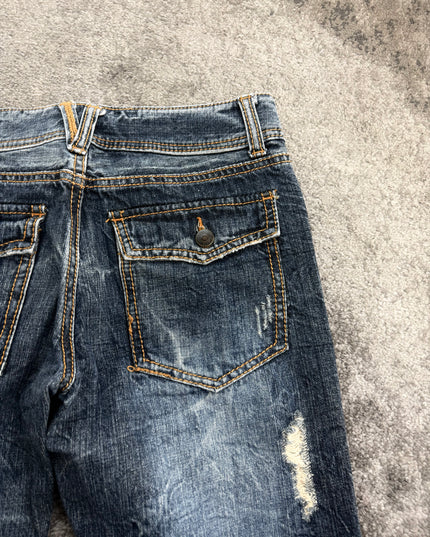 HEISEI "DISTRESSED FADE" DENIM (S)