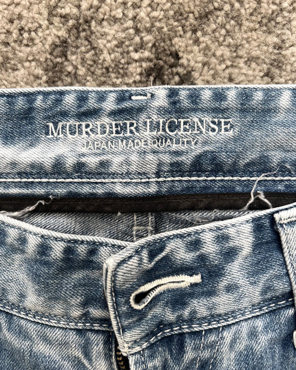MURDER LICENSE "GHOST STATIC BLUES" DENIM