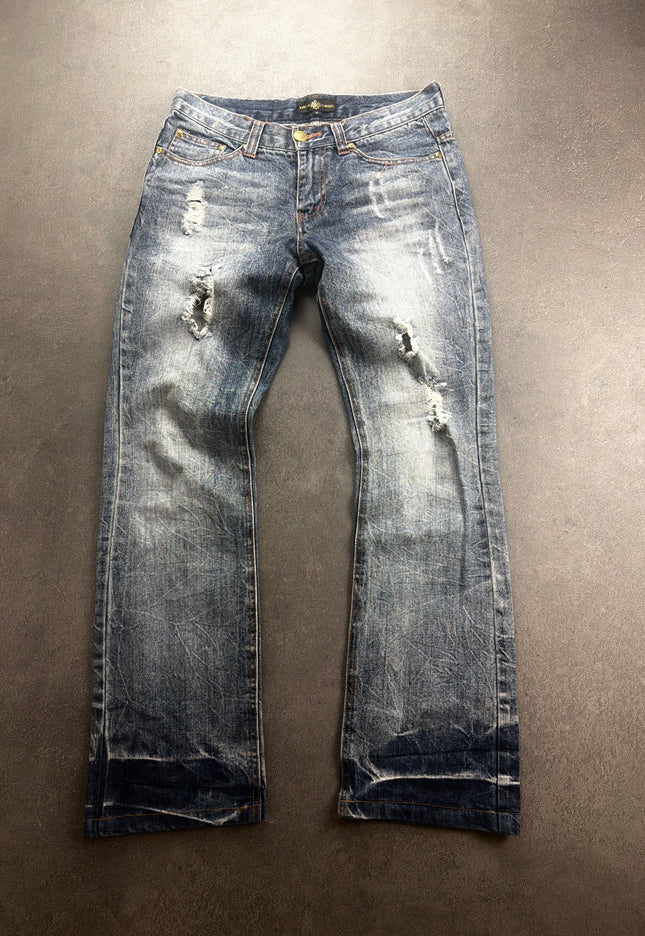 LOWBOX "BLEACHED SCARS" DENIM (S)