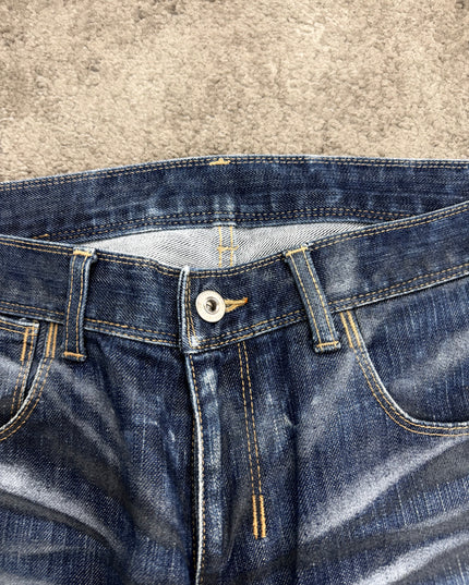 BLACK BARRETT "DISTRESSED WHISKER" DENIM (S)