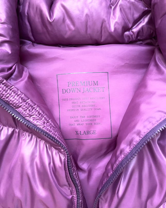 PREMIUM "PURPLE STATIC" PUFFER