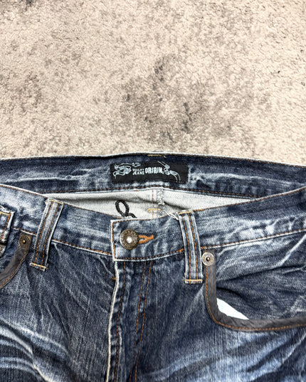 ORIRIN "CRACKED INDIGO" DENIM
