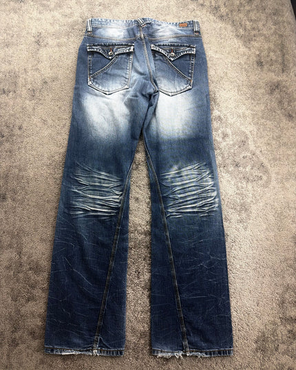 NICOLE CLUB "GHOST FADE UTILITY" DENIM (S-M)