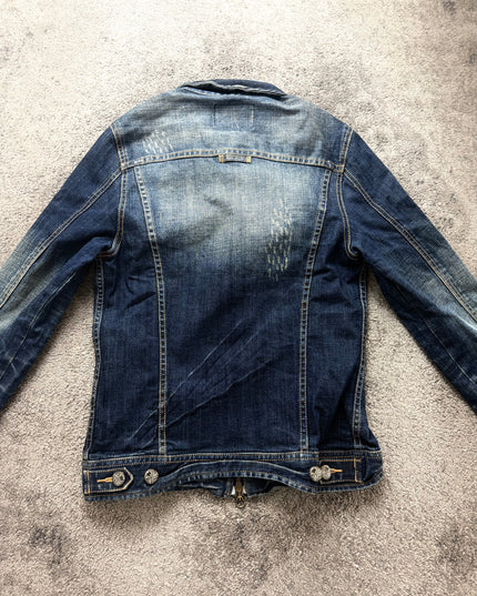 JACKROSE "DISTORTED FADE" DENIM JACKET