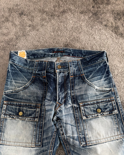 BLUE WAY "CARGO FADE SPECTRUM" DENIM (M)