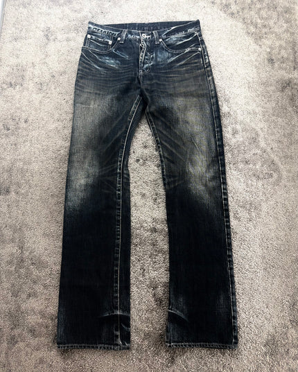 TAKEO KIKUCHI "BLACK WHISKER" DENIM (S)