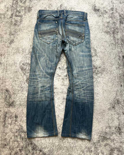 NICOLE CLUB "DUAL ZIPPER PHANTOM" DENIM