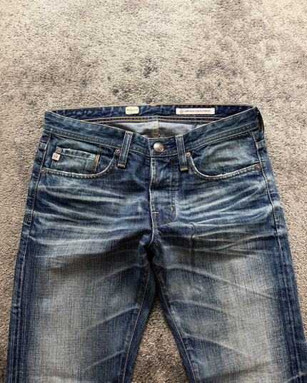 ADRIANO GOLDSCHMIED "FADED INDIGO" DENIM (M)