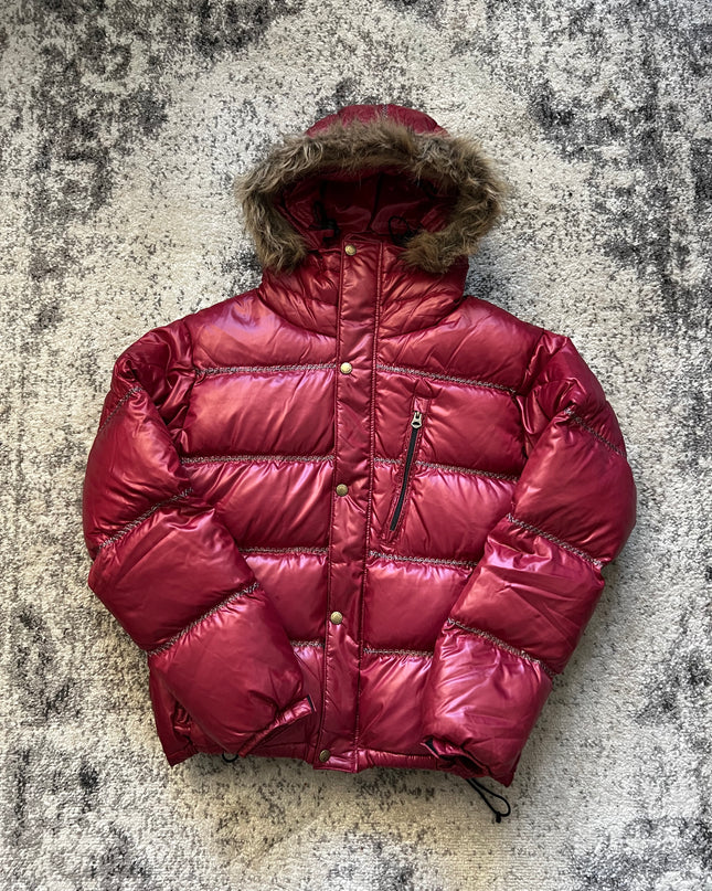 RATTLETRAP FUR PUFFER RED