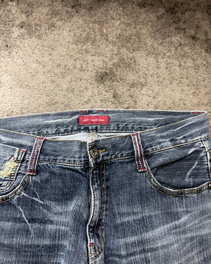 ANTI-LABEL "SHADOW WHISKER" DENIM