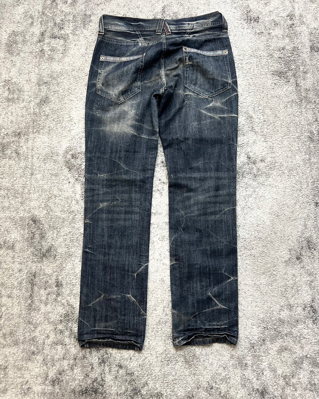 SUPERUBIS "CRACKED INDIGO" DENIM
