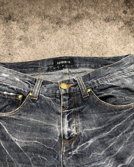 LOWBOX "CRACKED FLARE" DENIM (S-M)