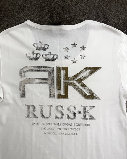 RUSS K "SILENT CROWN THEORY" TEE (S-M)