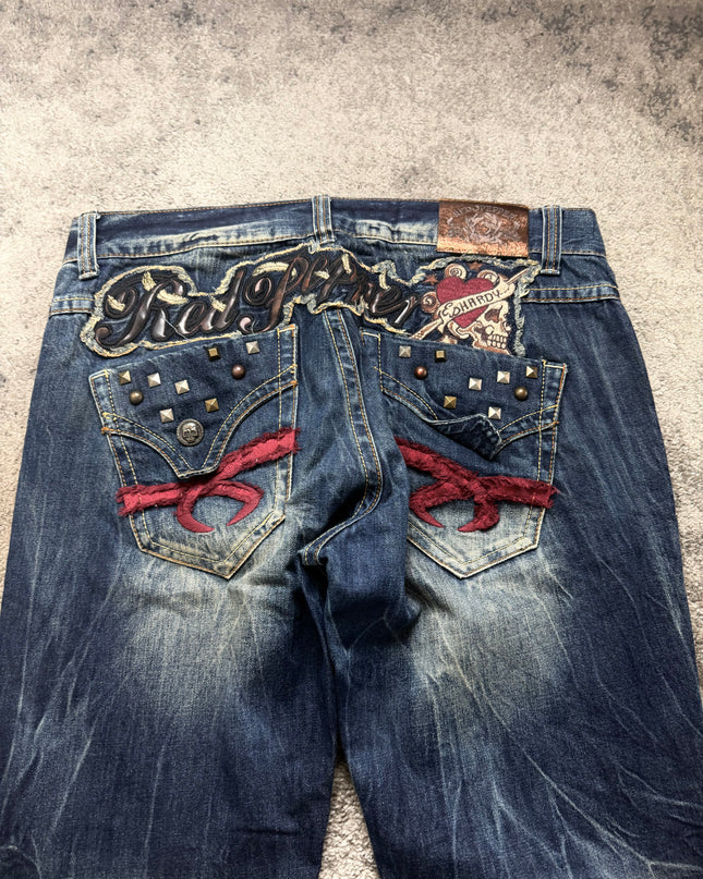 RED PEPPER X ED HARDY "REBEL FLAME" DENIM