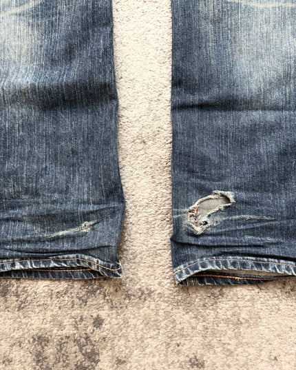 EDWIN "CRACKED SUN-BURST" DENIM
