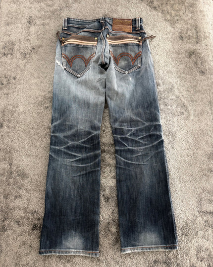 BLUE TRIP "ASH FADE FLOW" DENIM