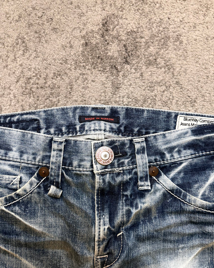 BLUE WAY "WORN SILENCE" DENIM