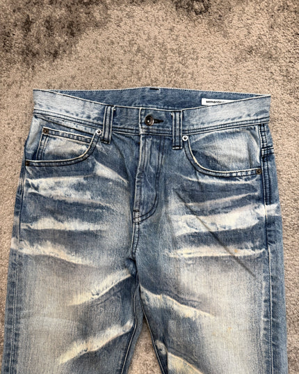 SEMANTIC DESIGN "BLUELIGHT FRACTURE" DENIM