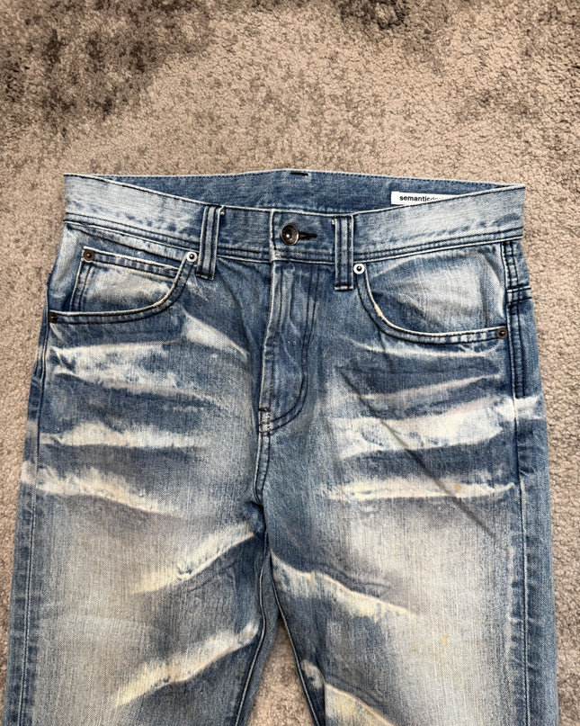 SEMANTIC DESIGN "BLUELIGHT FRACTURE" DENIM
