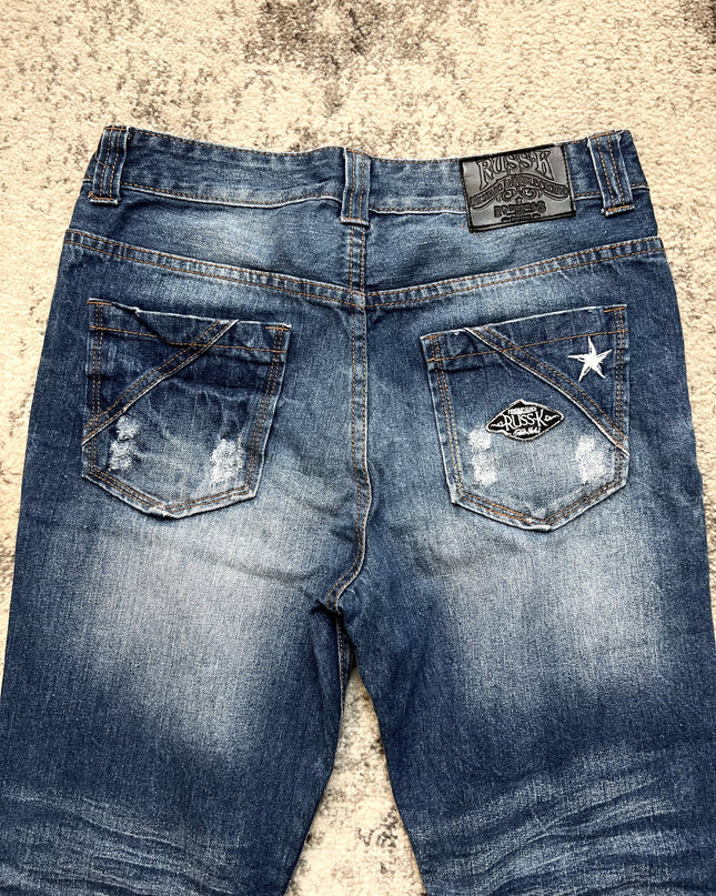 RUSS-K RAW PATCH JEANS