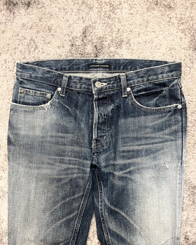LOUNGE LIZARD "GHOST FADE" DENIM