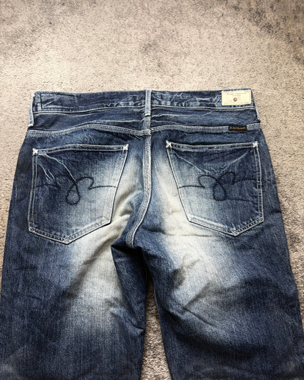 BLUE WAY "DARK FADE" DENIM