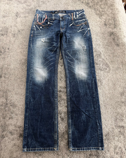 RED PEPPER "EMBELLISHED FADE" DENIM (M-L)