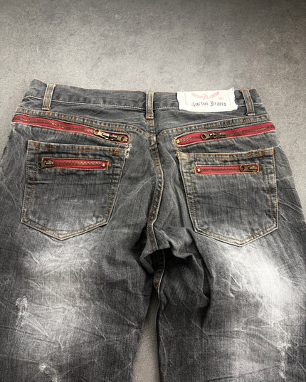 ANTFUI "GREY COLLAPSE" DENIM (M)