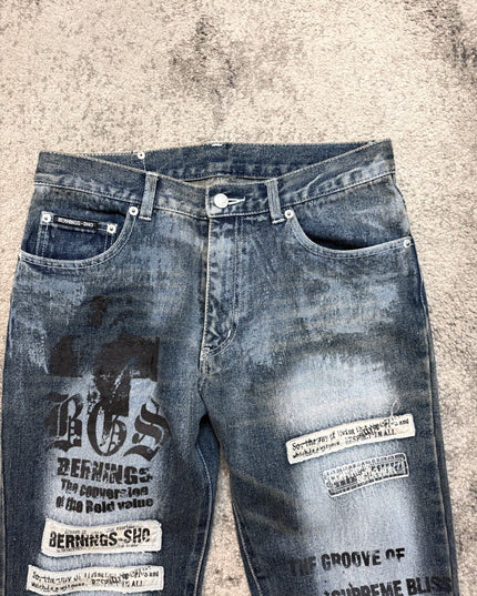 BERNINGS SHO "CITY FRAGMENT" DENIM