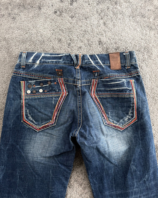 RED PEPPER "EMBELLISHED FADE" DENIM (M-L)