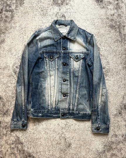VANQUISH "BLEACH BURNT" DENIM JACKET