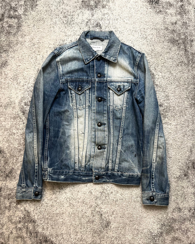 VANQUISH "BLEACH BURNT" DENIM JACKET