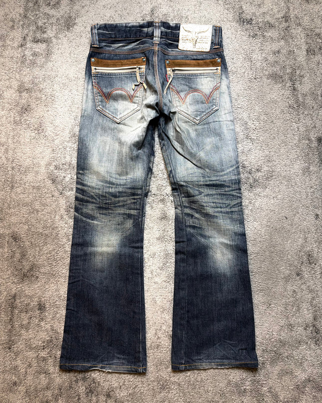 EDWIN XVS "RUSTLINE FADE RIDER" DENIM