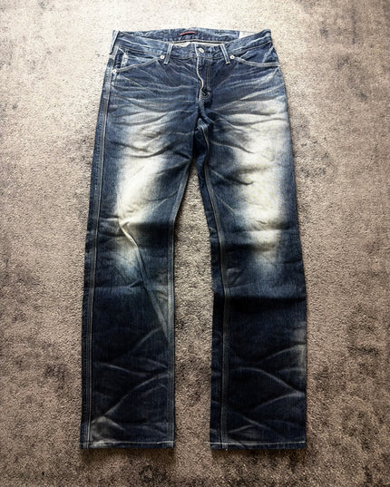 BLUE WAY "DARK FADE" DENIM