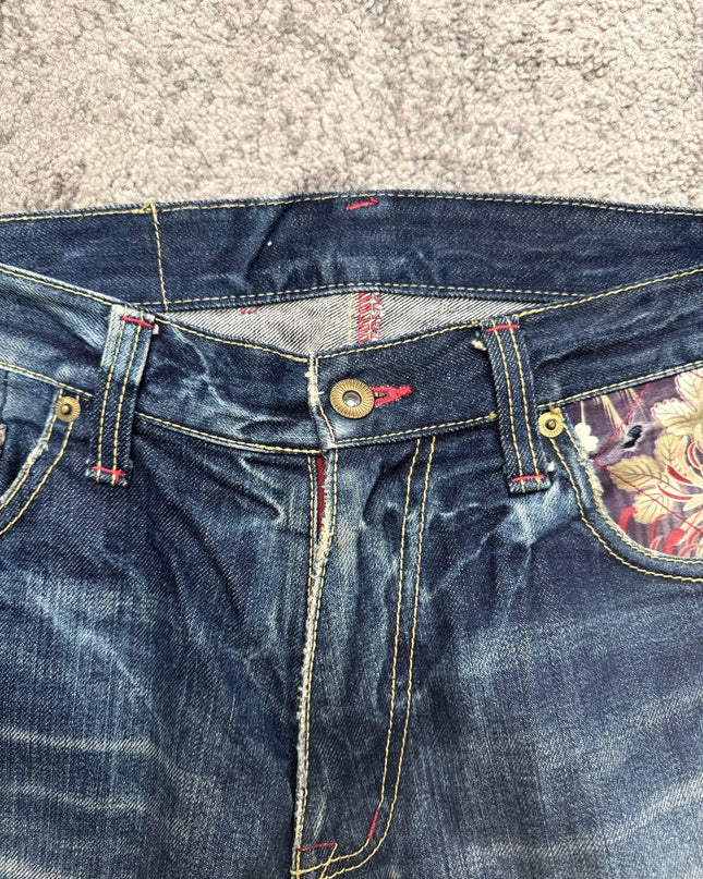 ETERNAL "KIKU FLOWER" DENIM