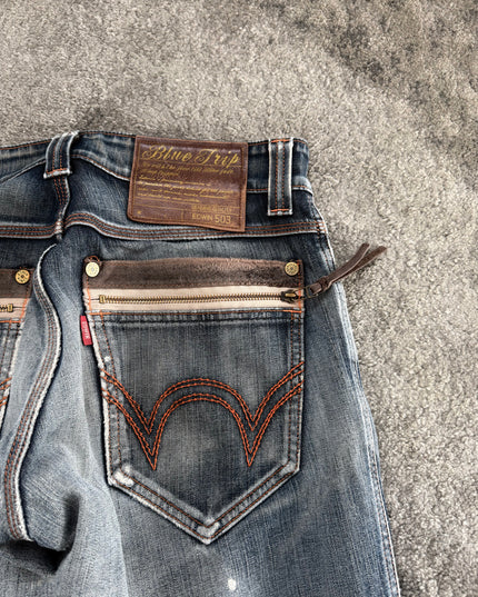 BLUE TRIP "ASH FADE FLOW" DENIM